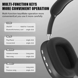 P9 Wireless Bluetooth Headphones with Mic Noise Cancelling Stereo Earphones