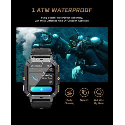 Sports Smartwatch with Bluetooth Calls,Fitness Watch,Heart Rate & Sleep Monitor/Blood Oxygen for Android iOS