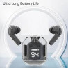 Air 31 Wireless Earbuds Transparent Bluetooth 5.3 Crystal Airpods Wire